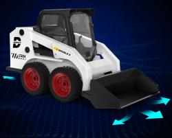 Double E RC nakladač Bobcat 1:14 4x4 bílý
