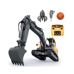 DoubleE RC bagr VOLVO EC160E 1:16 17 kanálů LED zvuky RTR sada app na programování + sleva 400,- na příslušenství