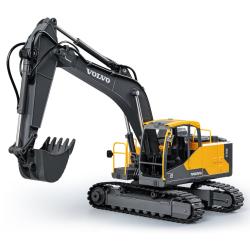DoubleE RC bagr VOLVO EC160E 1:16 17 kanálů LED zvuky RTR sada app na programování + sleva 400,- na příslušenství