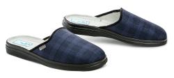 Dr. Orto - Befado Dr. Orto 132M015 modré káro pánské zdravotní pantofle