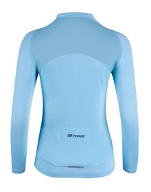 Force CHARM LADY sv.modrý dámsky cyklodres - dl. rukáv