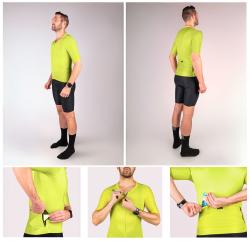 Force MILD limetkový cyklistický dres kr. rukáv