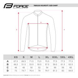Force MTB ANGLE fluo-modrý cyklodres - dl. rukáv