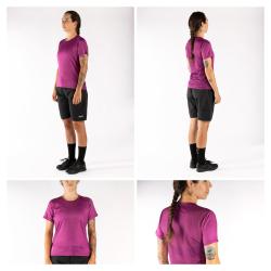 Force MTB MOUNT LADY fialový cyklistický dres - kr. rukáv
