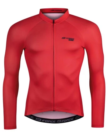 Force PURE červený pánský cyklodres - dlouhý rukáv Force PURE červený pánský cyklodres - dlouhý rukáv