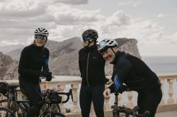 Force RIDGE černo-modrý cyklistický dres - dlouhý rukáv