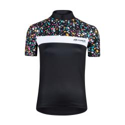 Force ROCK LADY černý dámský cyklistický dres -kr. rukáv Force ROCK LADY černý dámský cyklistický dres -kr. rukáv