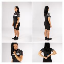 Force ROCK LADY čierny dámsky cyklistický dres -kr. rukáv