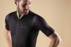 Force STREAM černý pánský cyklodres - krátký rukáv