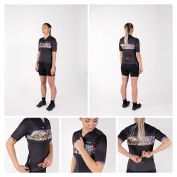 Force VIVID LADY čierny dámsky cyklistický dres