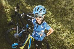 Force WOLFIE KID modrý dětský cyklistický dres