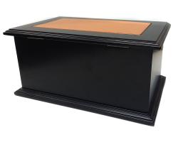 Drevené šachy.sk Box na šachy kombinácia dvoch farieb dreva