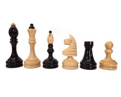 Drevene sachy Česká klubovka original s dřevěnou šachovnicí