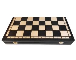 Drevene sachy Česká klubovka original s dřevěnou šachovnicí