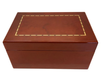 Dřevěné šachy.cz Dřevěný box na figurky DeLuxe intarzovaný ve vysokém lesku