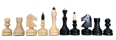 Klasická klubovka dřevěné šachové figurky