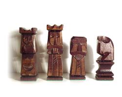 Drevene sachy.cz Šachy ručně vyřezávané Castle v intarzované šachovnici