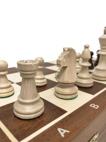 Drevene-sachy.cz Drevene sachy.cz Šachy turnajové č.6 s intarzovanou šachovnicou