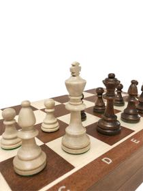 Drevene-sachy.cz Drevene sachy.cz Šachy turnajové č.6 s intarzovanou šachovnicou