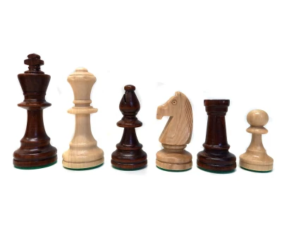 Staunton č. 5 hnědé ekonomické šachové figurky