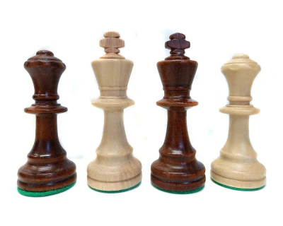 Staunton č. 5 hnědé ekonomické šachové figurky