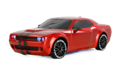 Drift Muscle Car RC driftovací auto s gyroskopem a LED 4WD 1:20 RTR červené