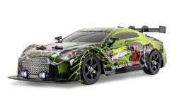 Drift Sport RC Car GTR 4WD 1:16 RTR s kouřem a LED osvětlením zelené