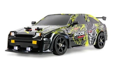 Drift Sport RC Car GTR 4WD 1:16 RTR s kouřem a LED osvětlením žluté