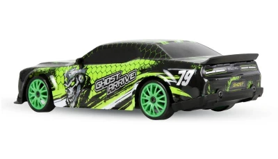 Amewi Drift Sport Muscle Car zelené 4WD 1:24 RTR RC driftovací auto