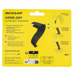 Tenis omotávky DUNLOP ATP VIPER-DRY Overgrip 0,6 mm černá