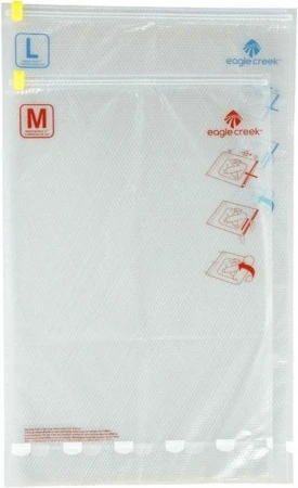 Eagle Creek Compression Sac Set M/L transparentní kompresní obaly