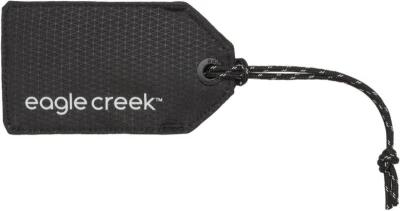 Eagle Creek černá reflexní visačka na zavazadla