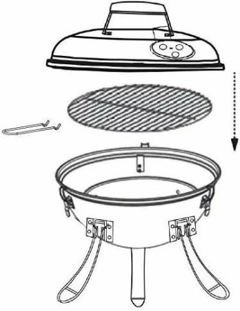 Easy Camp gril Adventure Grill orange