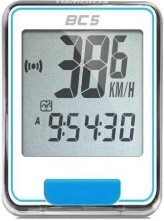 Echowell BC-5 5F bílo-modrý cyklocomputer