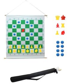 ECI Nástěnná magnetická šachová souprava s 8 didaktickými body