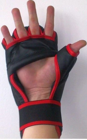 Effea Rukavice Kung-fu PU597 velikost L červeno/černé