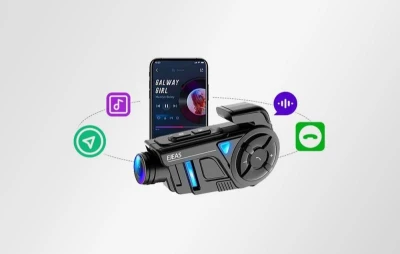 Ejeas Interkom pro motocykly K1Pro s nahrávacím zařízením