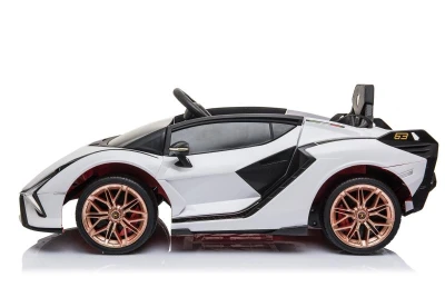 ELJET Dětské elektrické auto Lamborghini Sian bílá/white