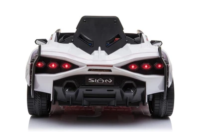 ELJET Dětské elektrické auto Lamborghini Sian bílá/white