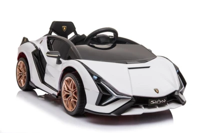 ELJET Dětské elektrické auto Lamborghini Sian bílá/white