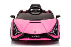 ELJET Dětské elektrické auto Lamborghini Sian růžový/pink