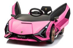 ELJET Dětské elektrické auto Lamborghini Sian růžový/pink