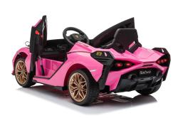 ELJET Dětské elektrické auto Lamborghini Sian růžový/pink