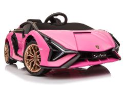 ELJET Dětské elektrické auto Lamborghini Sian růžový/pink