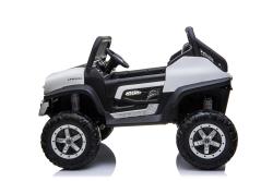 ELJET Dětské elektrické auto Mercedes Benz Unimog Truck - bílá