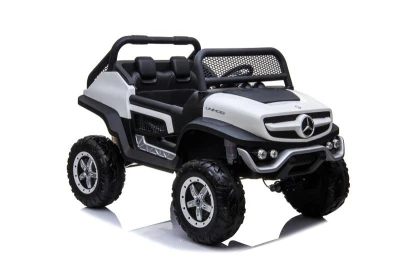 ELJET Dětské elektrické auto Mercedes Benz Unimog Truck - bílá