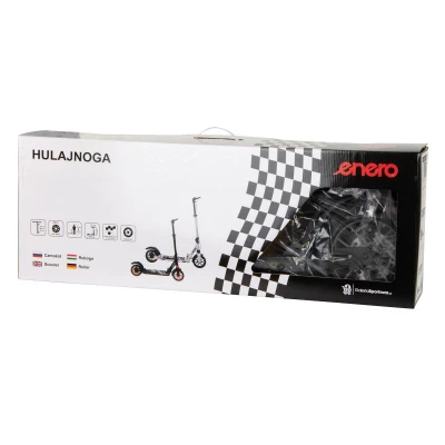 ENERO ULTRA SPEED 200mm bílá koloběžka s brzdou a odpružením