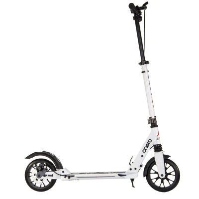 ENERO ULTRA SPEED 200mm bílá koloběžka s brzdou a odpružením