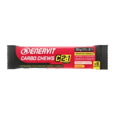 Enervit Carbo Chews C2:1 34g POUZE Pomeranč (VÝPRODEJ)