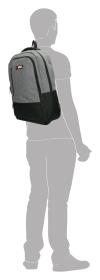Enrico Benetti Hamburg 15[34] Notebook Backpack Light Grey batoh